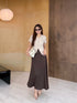 Elegant Women Button Down Blouse With Skirt Sets